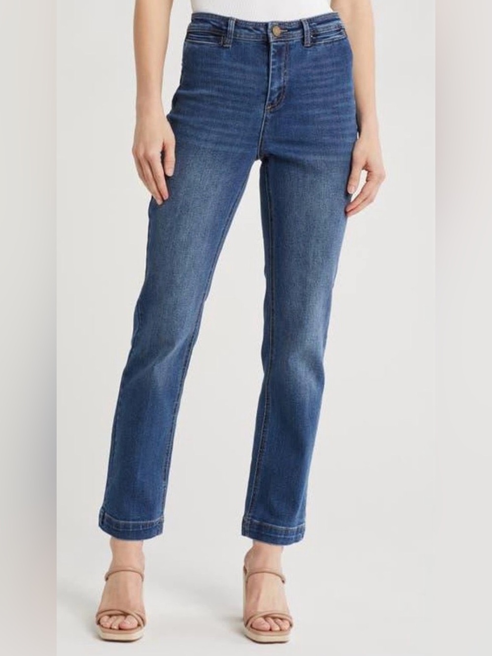 OAT New York Mid-Rise Straight Leg Jeans Size 31 Classic Capsule Wardrobe